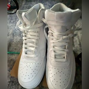 Men's Classic White High-Top Sneakers